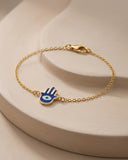 The Safira Hamsa Protection Bracelet